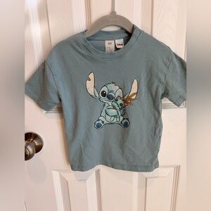 H&M Kids Blue Stitch Graphic Tee